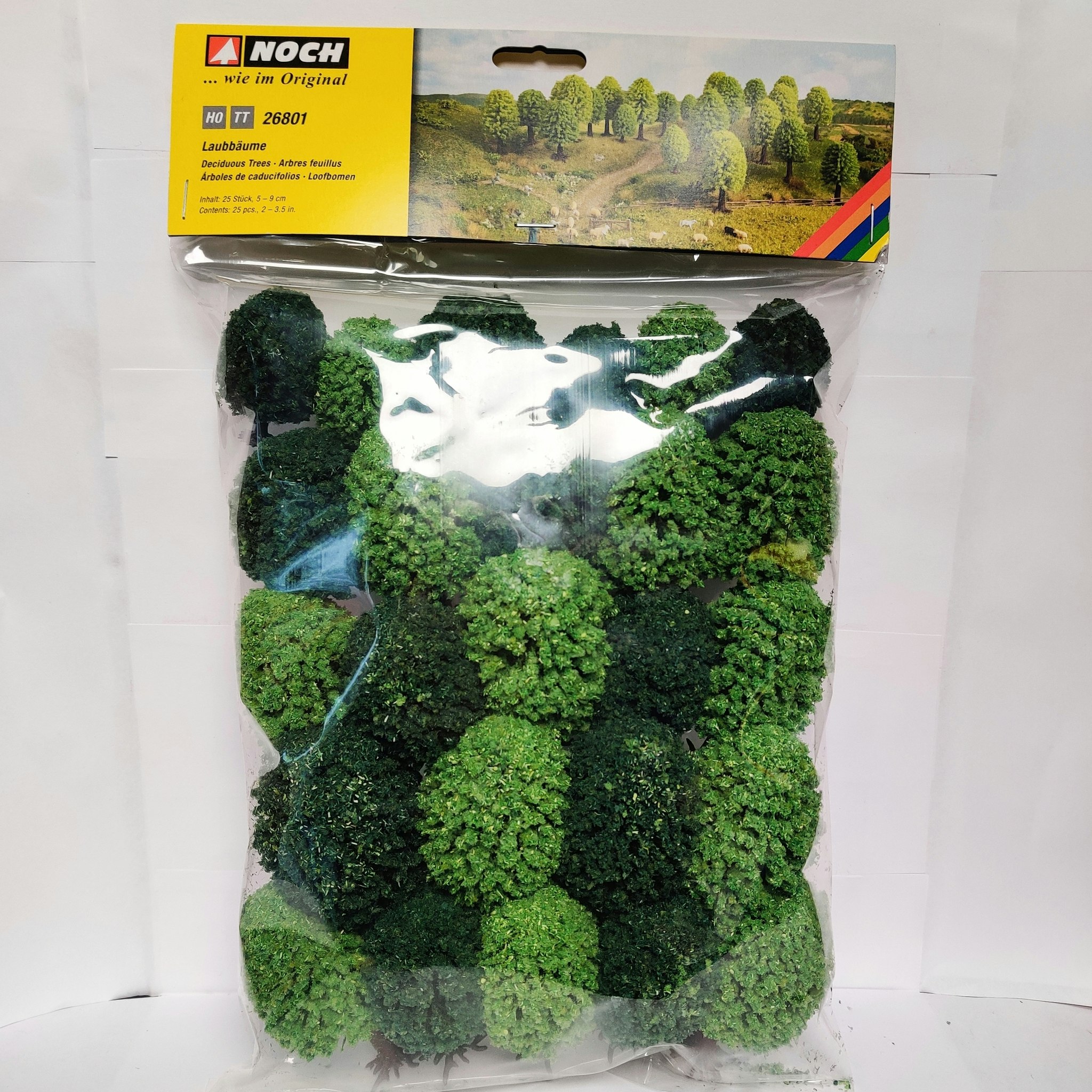 NOCH 26801 H0 TT Storpack/Big pack Lövträd/Deciduous trees 25 stycken