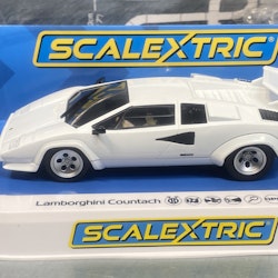 Skala 1/32 An. Scalextric Slot car: Lamborghini Countach, White
