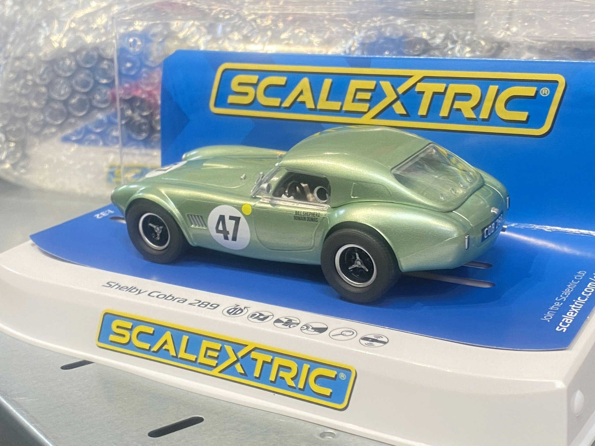 Skala 1/32 Scalextric Slotcar: Shelby Cobra 289, COB289, B Shepherd