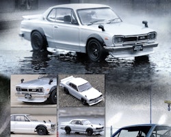 Skala 1/64 Nissan Skyline 2000 GT-R (KPGC10) Silver fr Inno64