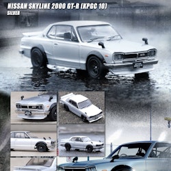 Skala 1/64 Nissan Skyline 2000 GT-R (KPGC10) Silver fr Inno64