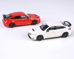 Skala 1/64 Honda Civic Type R FL5 2023, Rallye Red, fr Para64