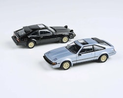 Skala 1/64 1984 Toyota Celica Supra XX Black, Lights up fr Para64