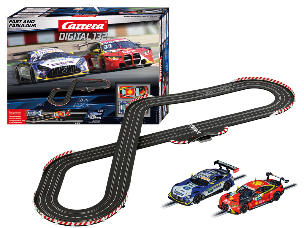 NEW! Skala 1/32 Digital slot racing track fr Carrera: Fast & Fabulous