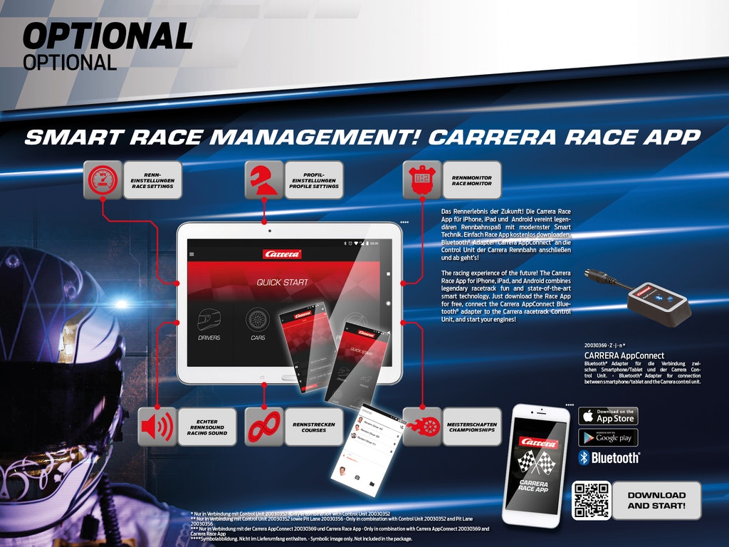 NEW! Skala 1/32 Digital slot racing track fr Carrera: Fast & Fabulous