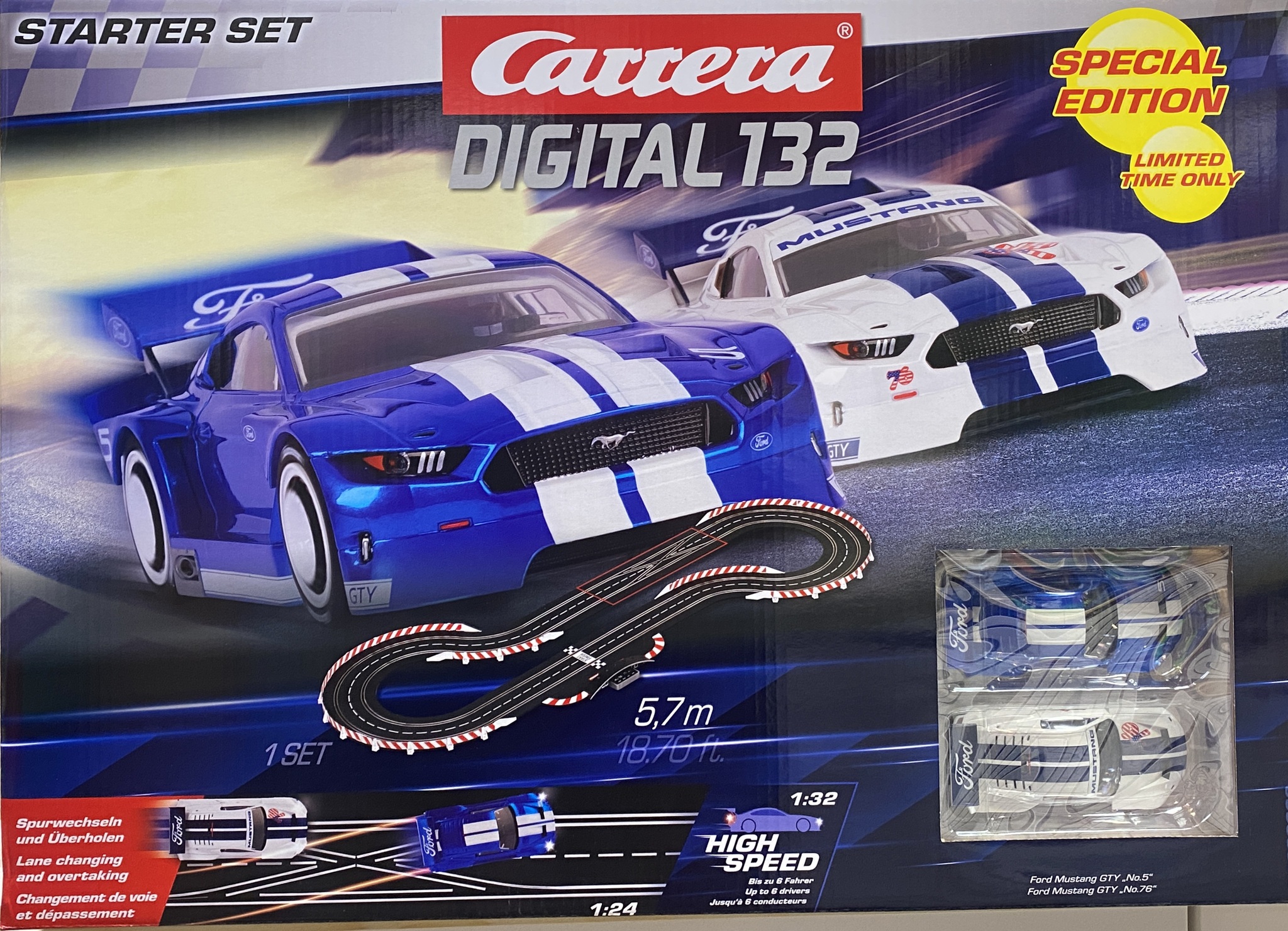 Skala 1/32 Digital slot racing track fr Carrera: Digital 132 Starter Set 2022 Limited Edition