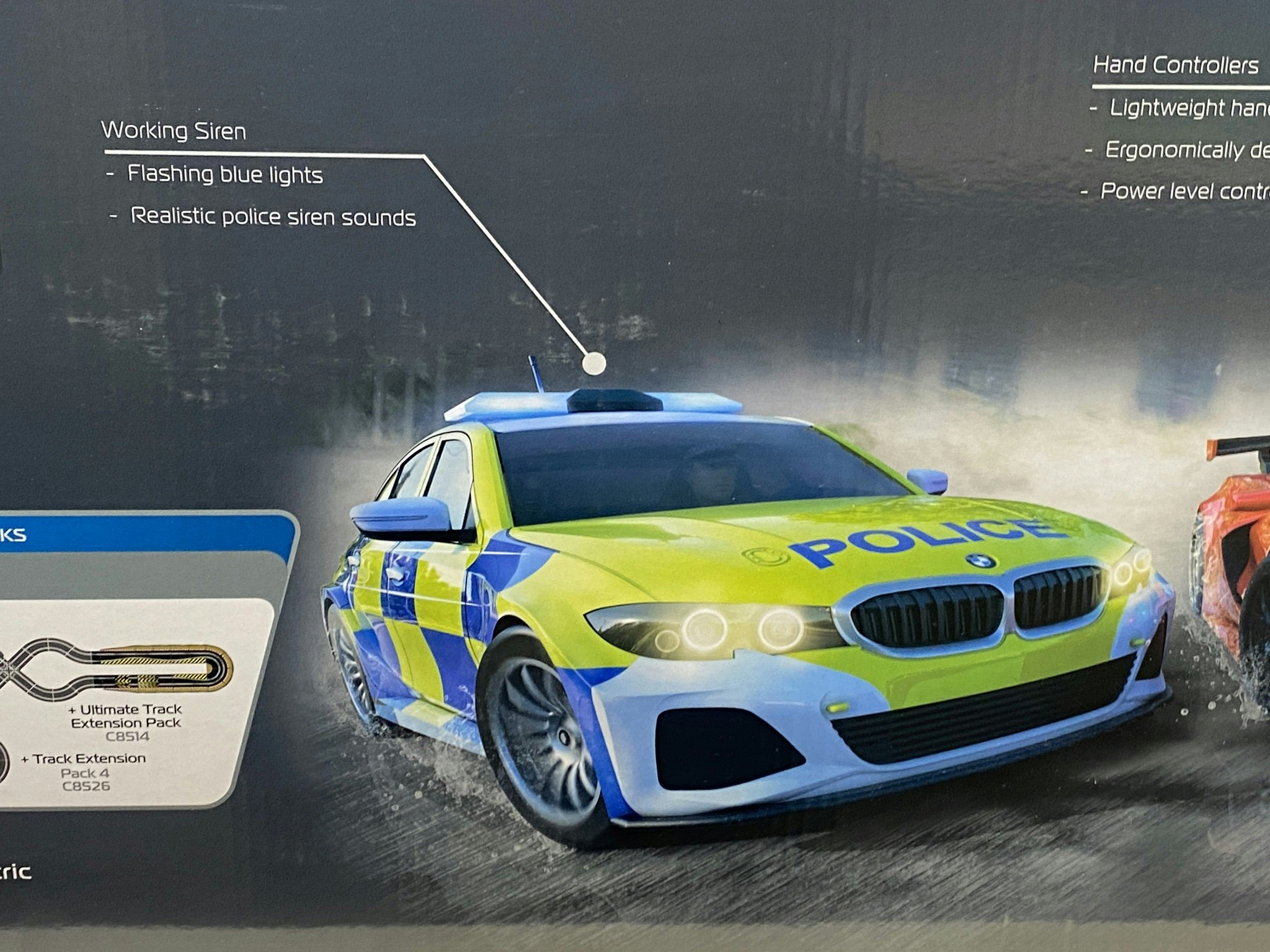 Skala 1/32 Scalextric Slot Racing Track: Police Chase