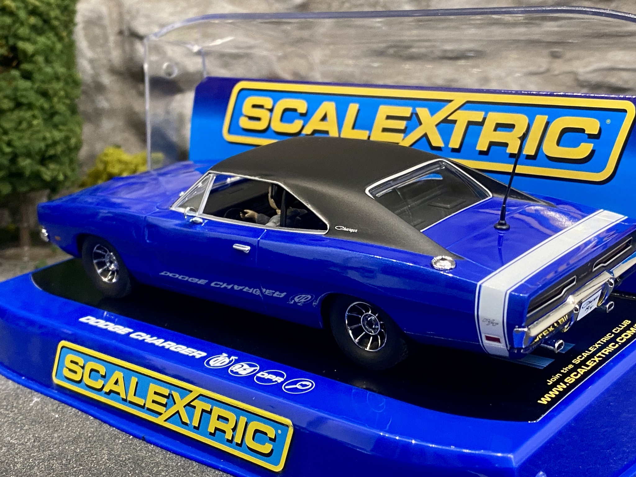 Skala 1/32 Analog Slotcar - Dodge Charger, Blue met/Black fr Scalextric