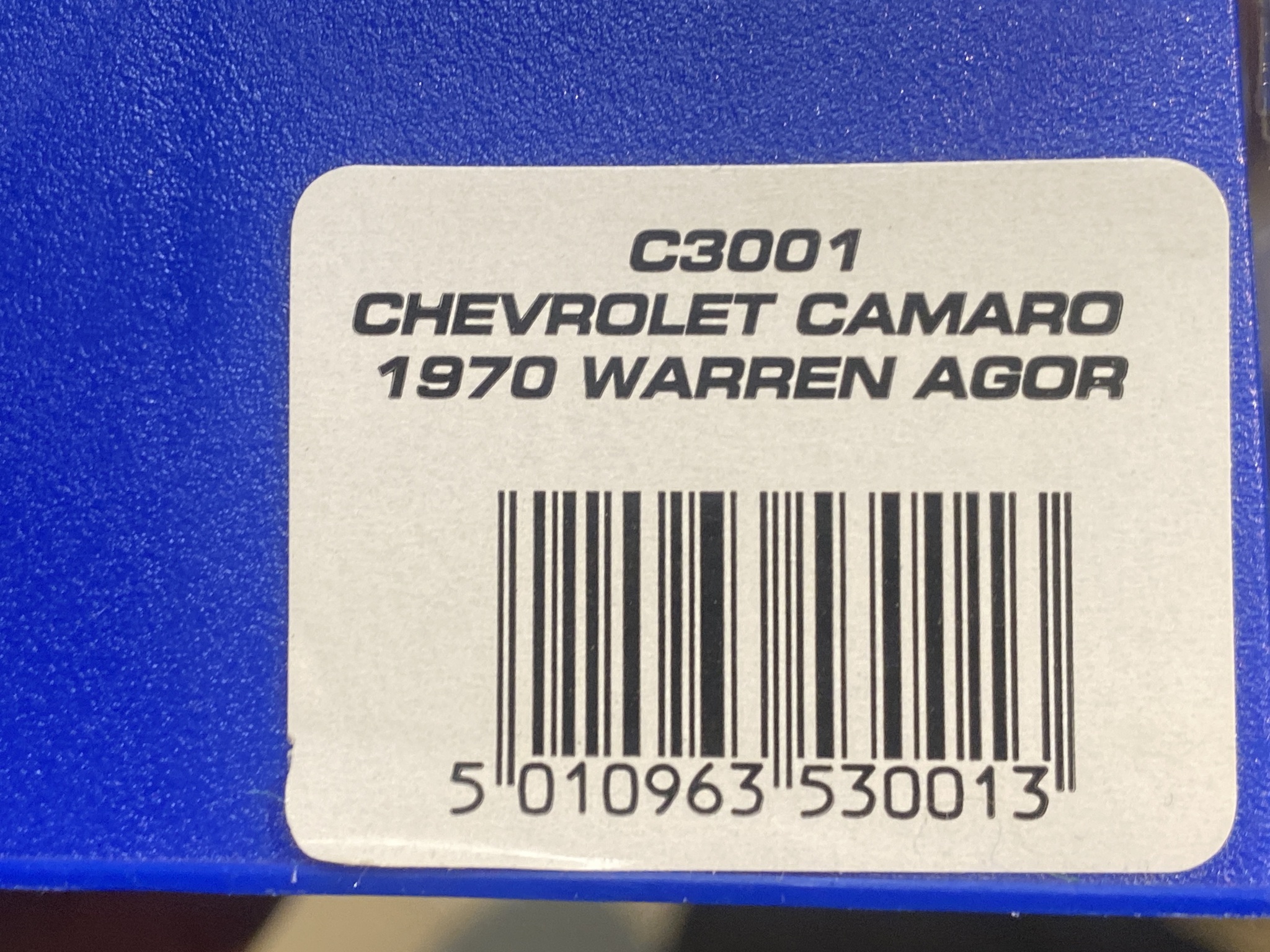 Skala 1/32 Analog Slotcar - Chevrolet Camaro 70' Warren Agor fr Scalextric