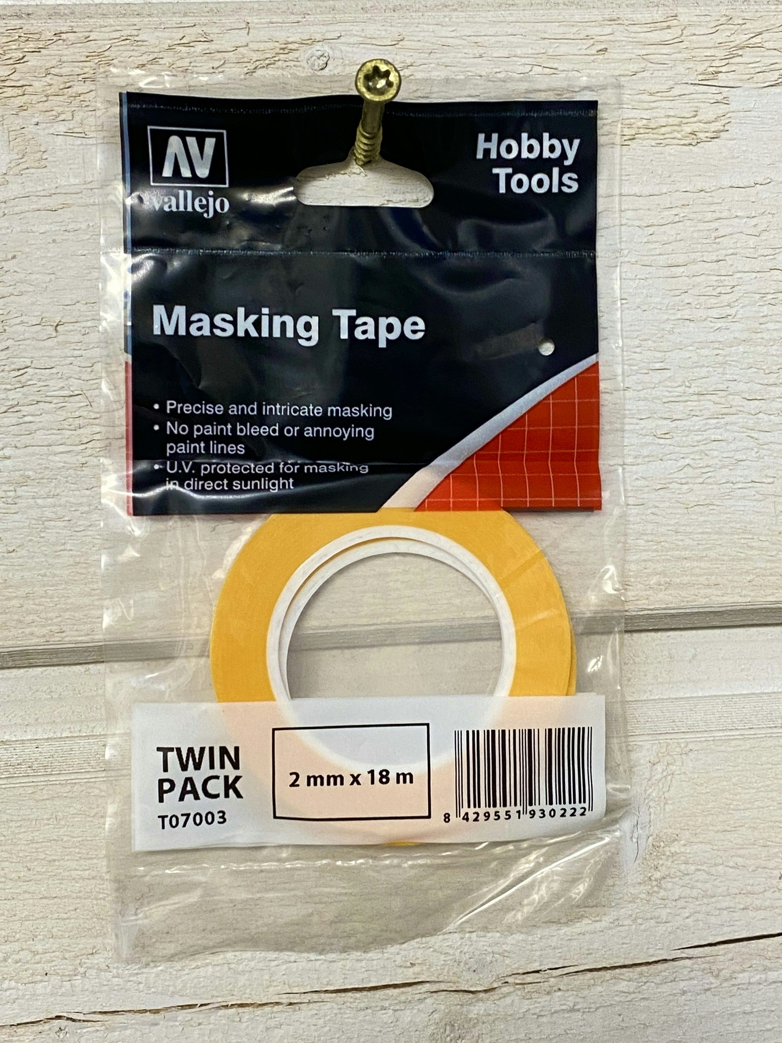 Vallejo Precision Masking Tape 2mm x 18m - twin pack T07003