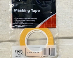 Vallejo Precision Masking Tape 2mm x 18m - twin pack T07003