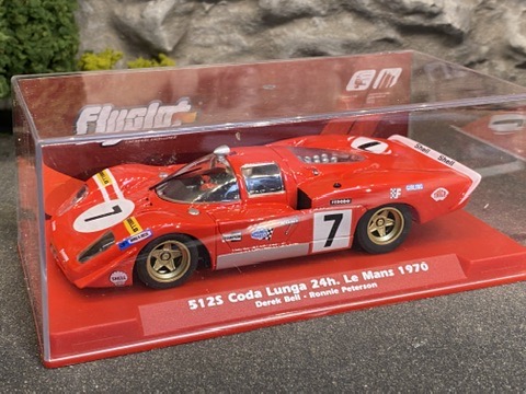 Scale 1/32 An. FLY slotcar: Ferrari 512S Coda Lunga, Ronnie Peterson 1970