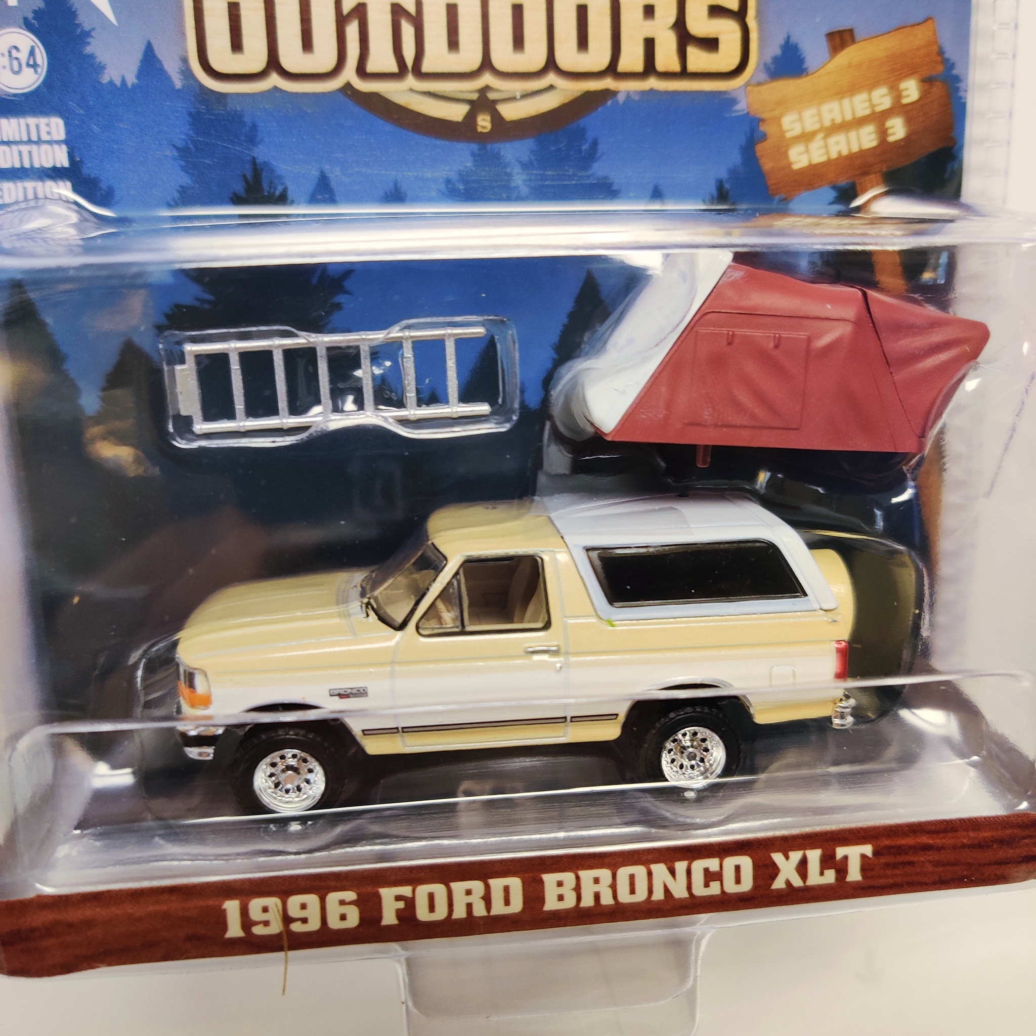 Skala 1/64 Greenlight "The Great Outdoors" 1996 Ford Bronco XLT