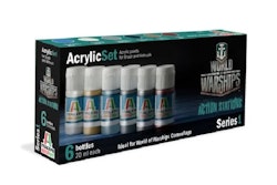 ITALERI Acrylic set with 6 colors useful for all WoWs Series 1