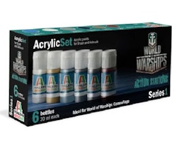 ITALERI Acrylic set with 6 colors useful for all WoWs Series 1