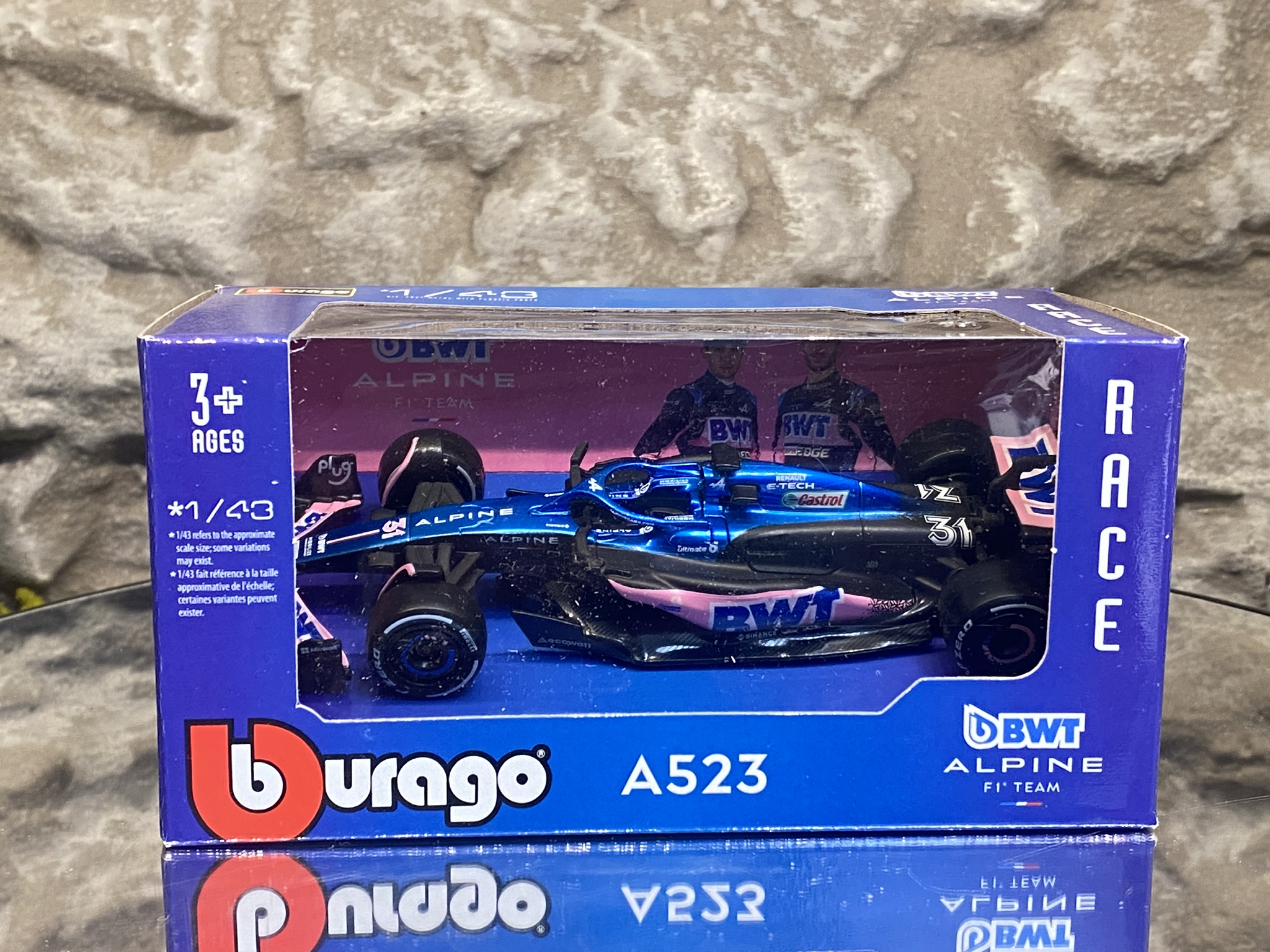 Skala 1/43 - Formula 1 BWT Alpine A523 E Ocon fr Bburago 38072 #31