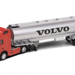 Skala 1/32 Transporter VOLVO FH12 w tank trailer, Red fr WELLY