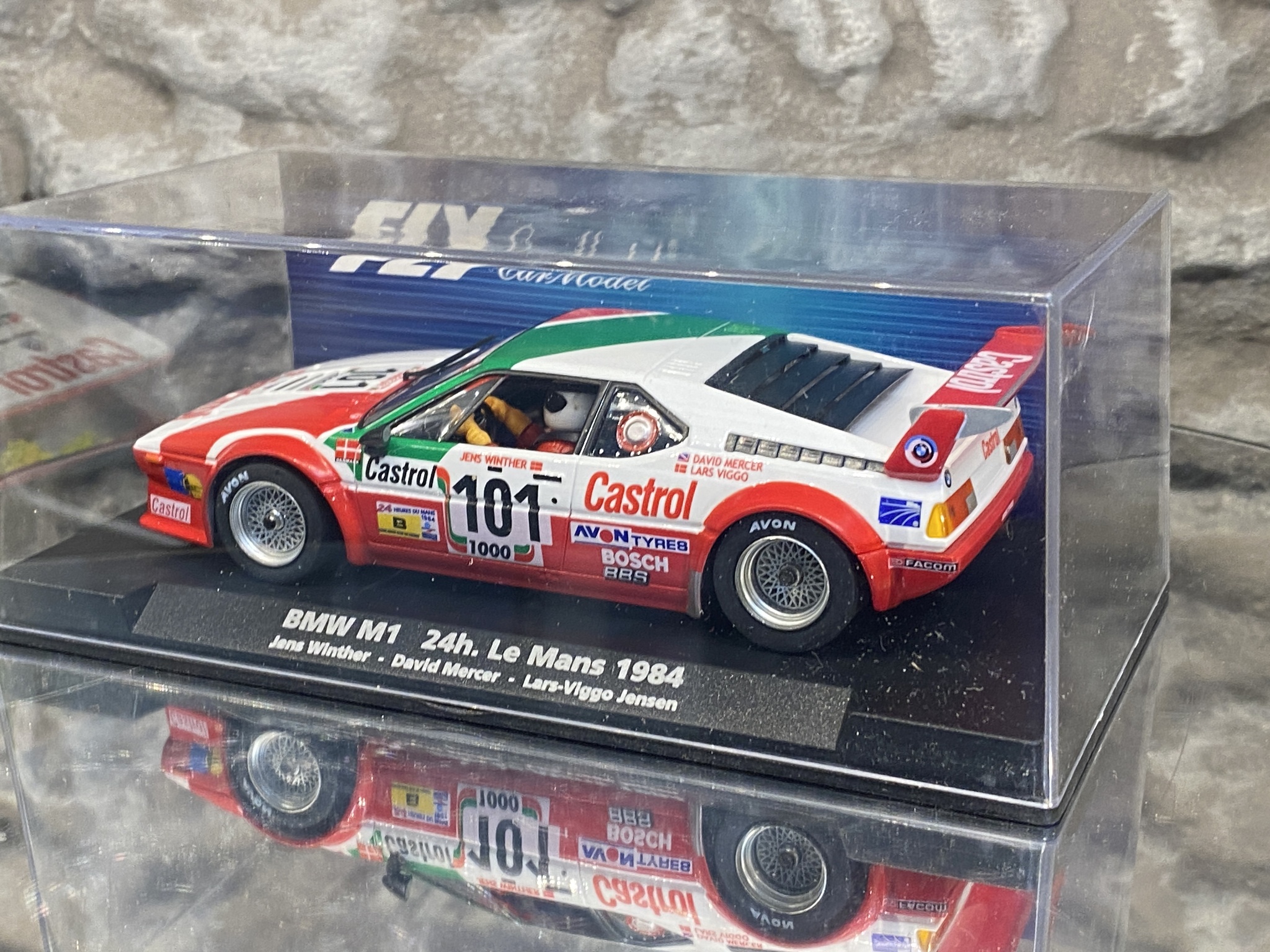 Scale 1/32 Analogue FLY slotcar: BMW M1, Le Mans 1984' #101