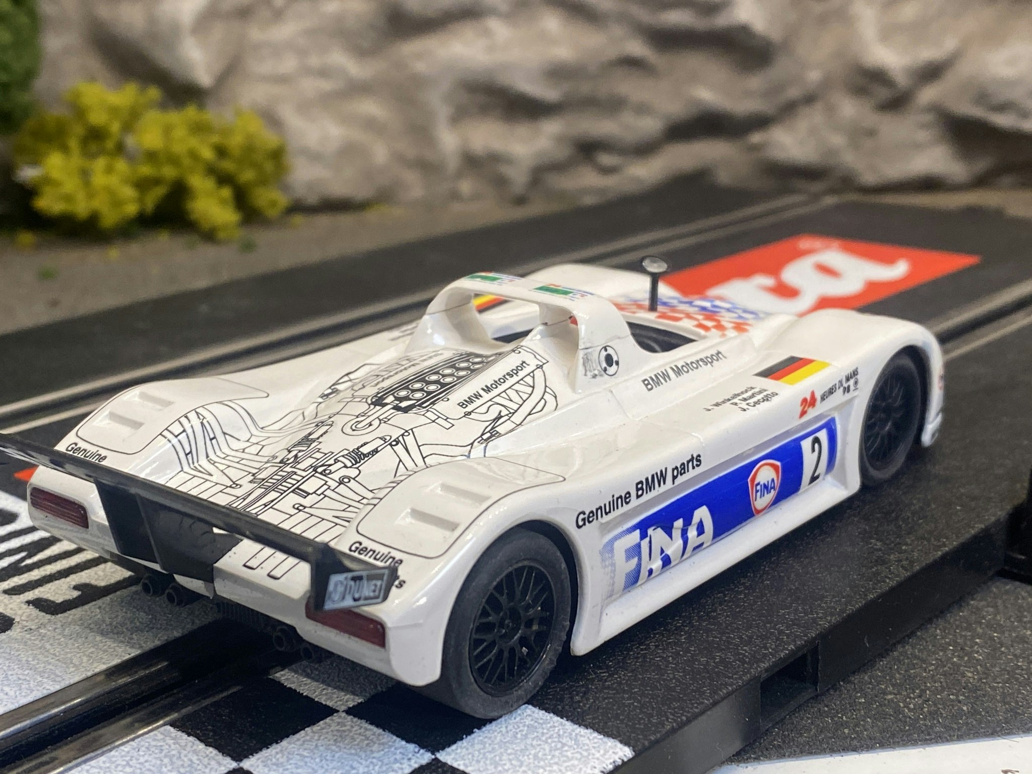 Skala 1/32 Used Analoge slotcar: BMW V12 LM98 (NC-2 Motor) fr Ninco