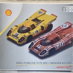 Skala 1/64 Porsche 917K #18 Shell & Winner #23 2-pack fr Sparky (SPARK)