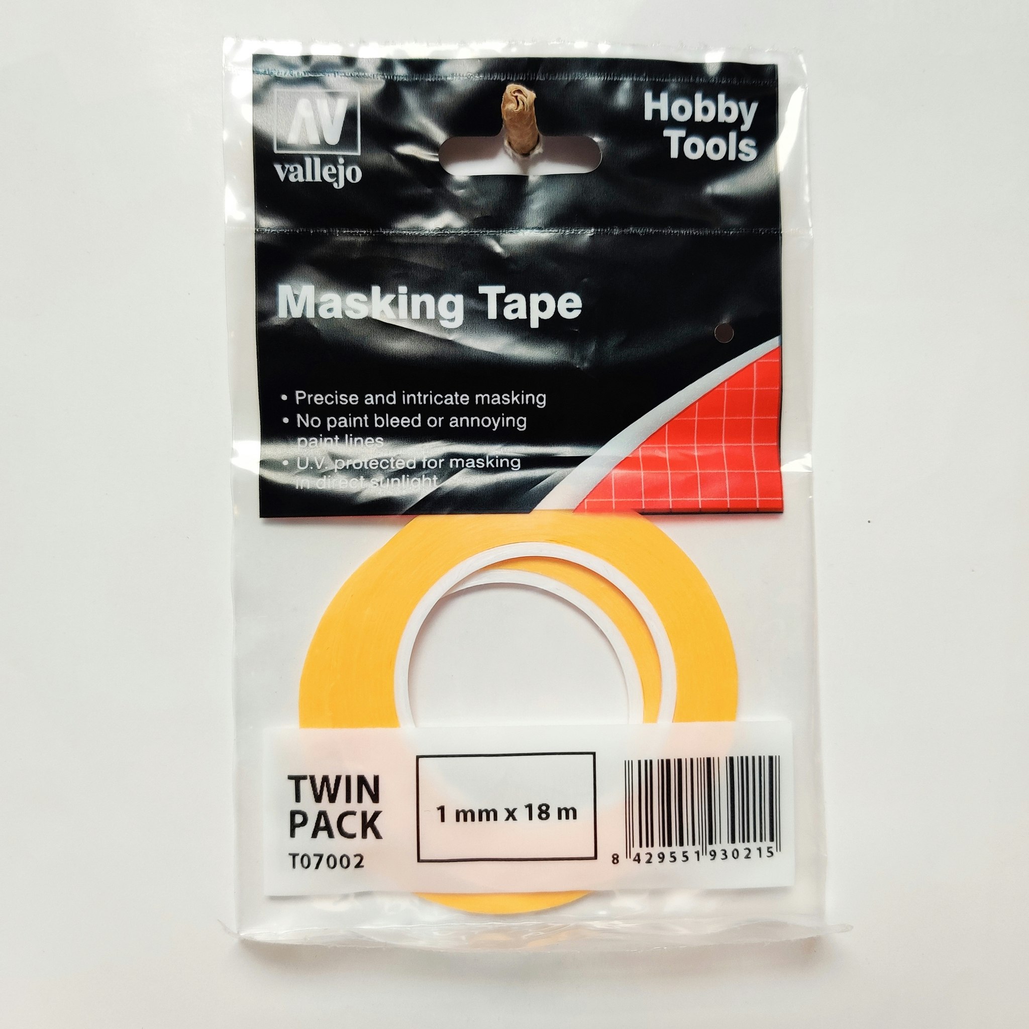Vallejo Precision Masking Tape 1mm x 18m - twin pack T07002