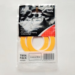 Vallejo Precision Masking Tape 3mm x 18m - twin pack T07004