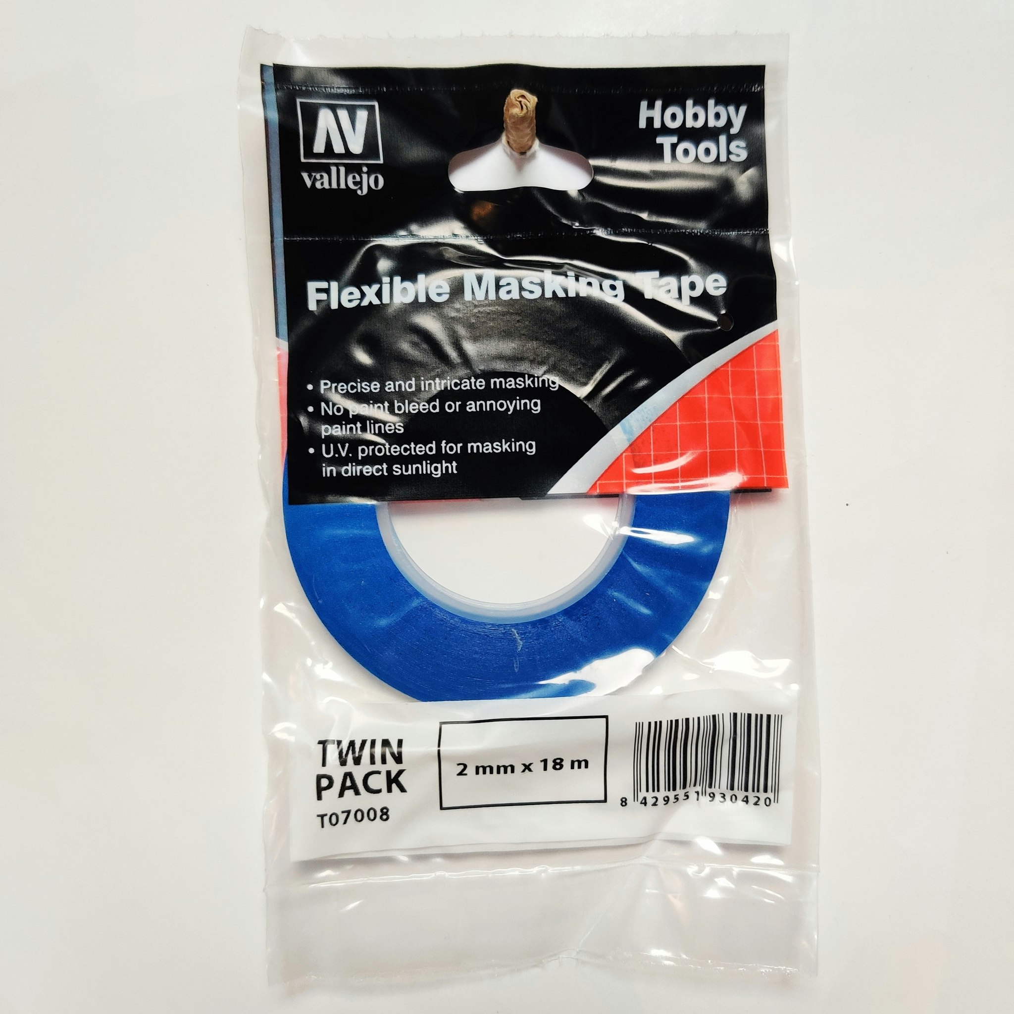Vallejo Flexibel Precision Masking Tape 2mm x 18m - twin pack T07008