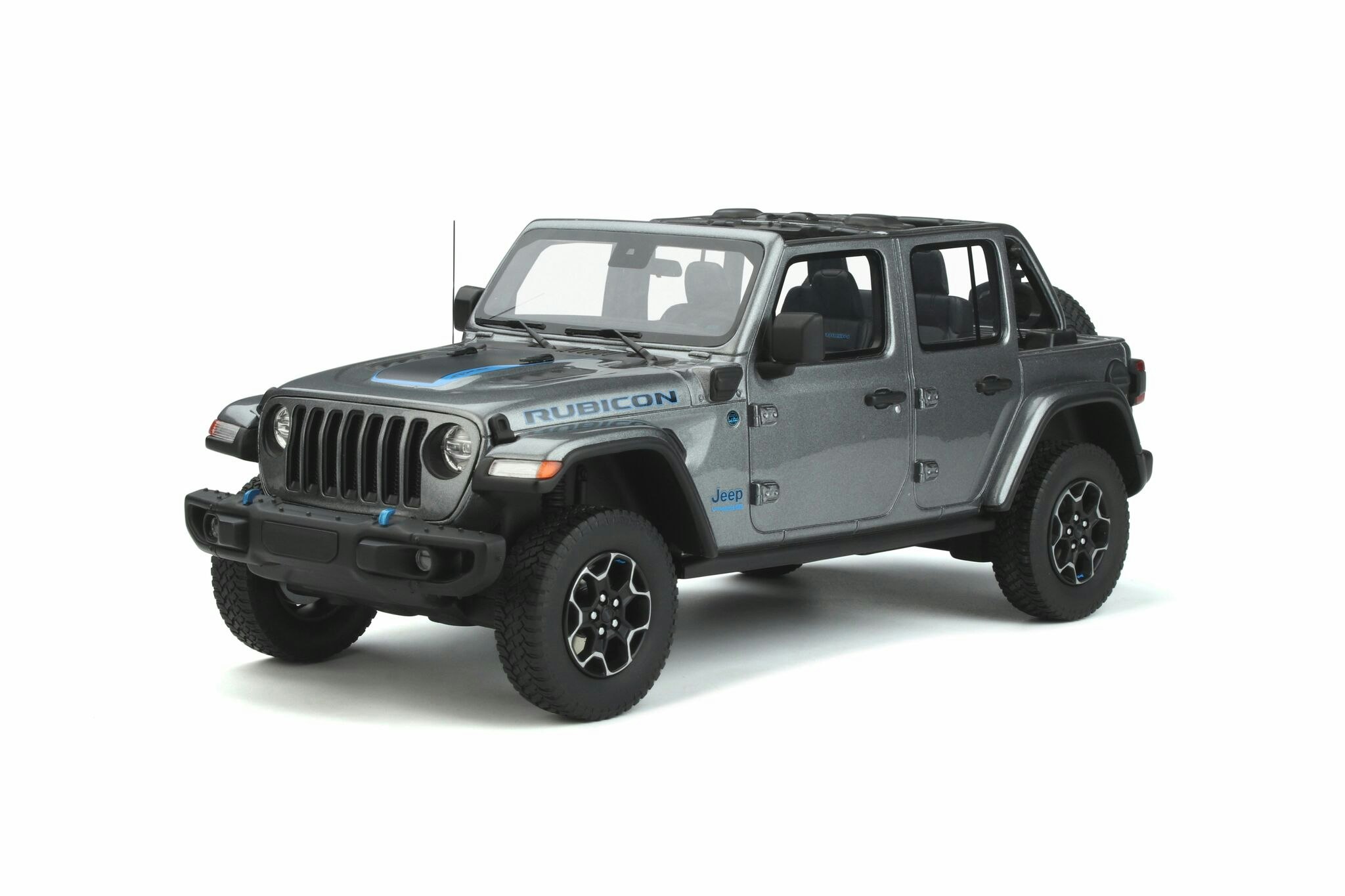 Skala 1/18 Jeep Wrangler 4XE Silver 2022 (GT419) fr GT Spirit