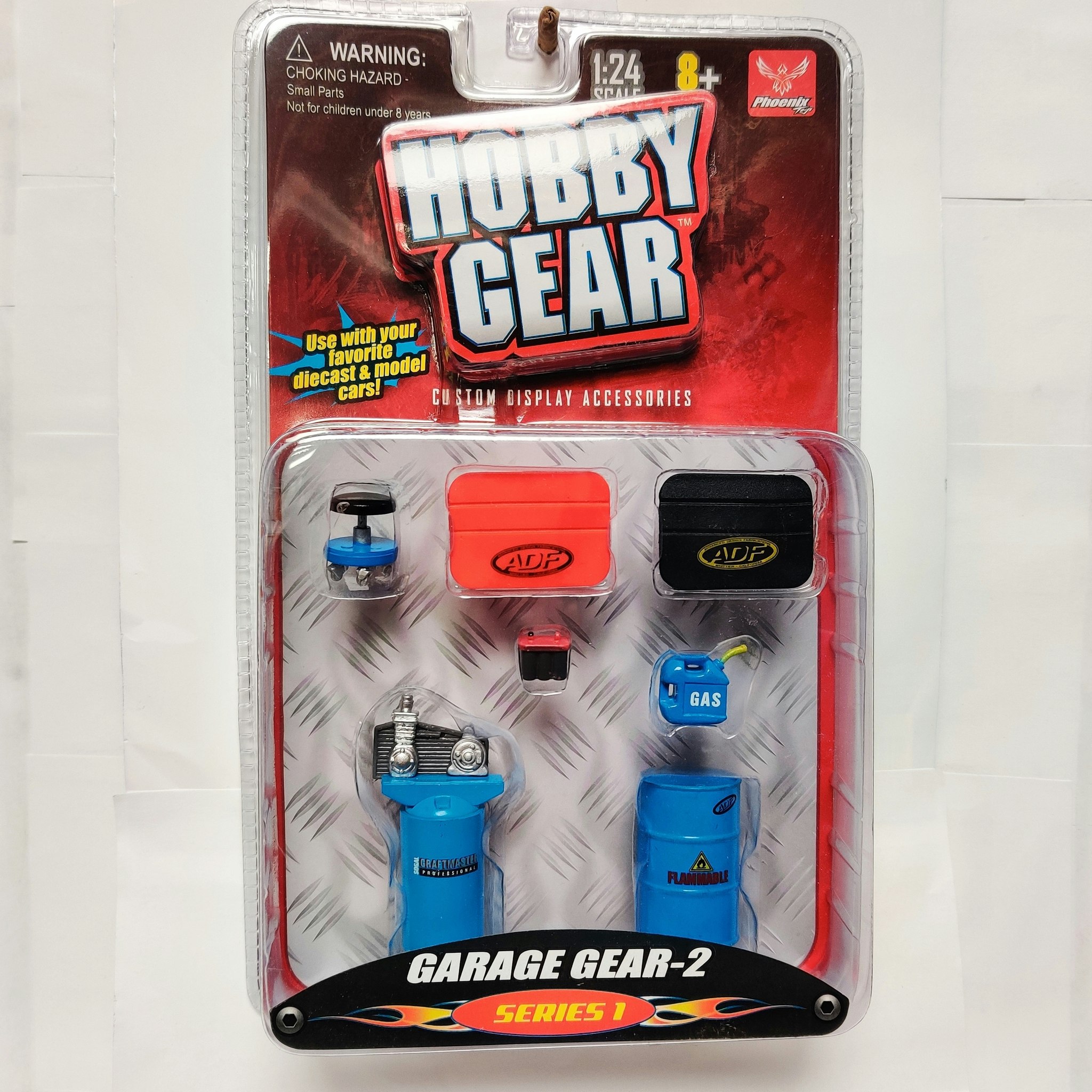 Skala 1/24 Phoenix Toys "Hobby Gear" Series 1 Custom Display Accessories, rekvisita