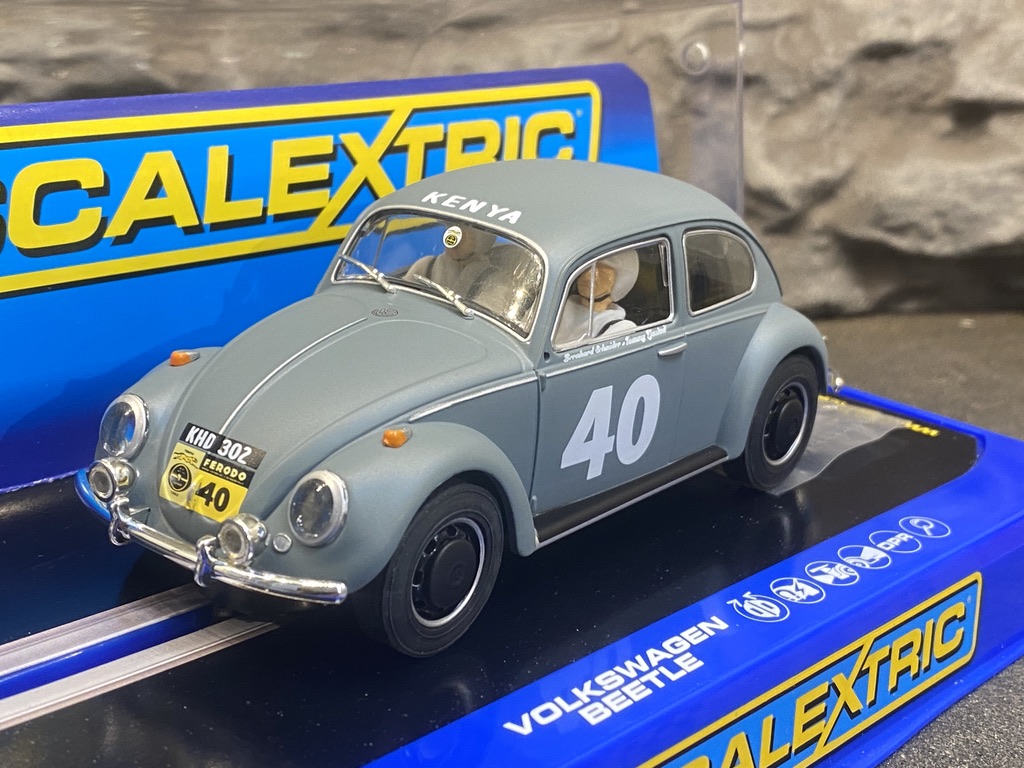 Skala 1/32 An. Slotcar - Volkswagen Beetle, Safari Rally 62' fr Scalextric (Tommy Fjastad)