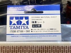 Diorama Material Sheet - Tegelsten/bricks Ca: 290 x 210 mm från Tamiya