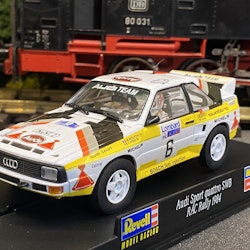 Skala 1/32 An. Slotcar fr Revell: Audi Sport Quattro SWB, RAC Rally 1984