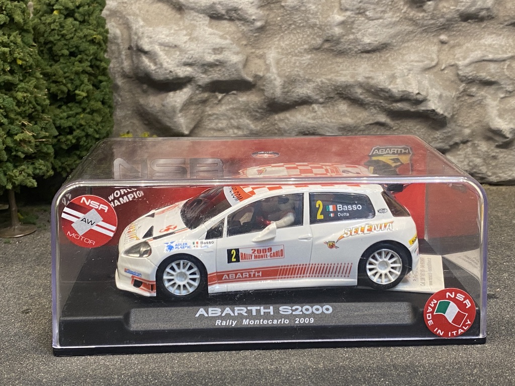 Skala 1/32 An. Slotcar fr NSR: Abarth S2000, Rally Monte Carlo 2009