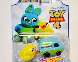 Skala 1/64 Hot Wheels Premium, Duck and Bunny - Pixar Toy Story 4