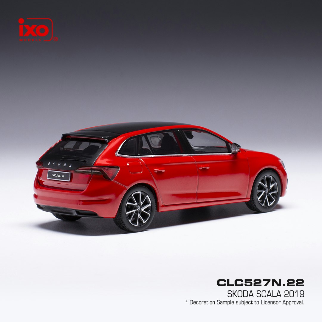 Skala 1/43 Skoda Scala 2019, red fr IXO Models