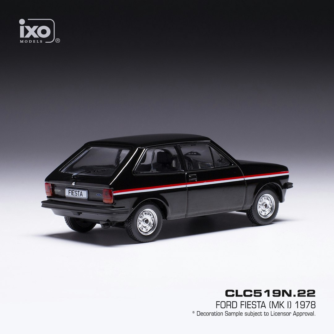 Skala 1/43 Ford Fiesta MK I 1978, Black fr IXO Models