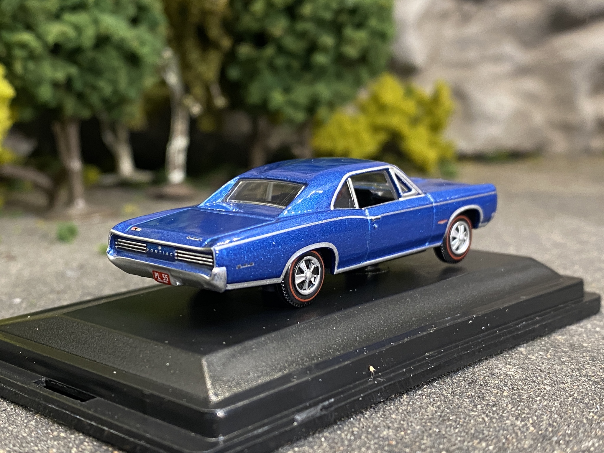 Skala 1/87 Pontiac GTO 1966' Fontaine blue fr Oxford