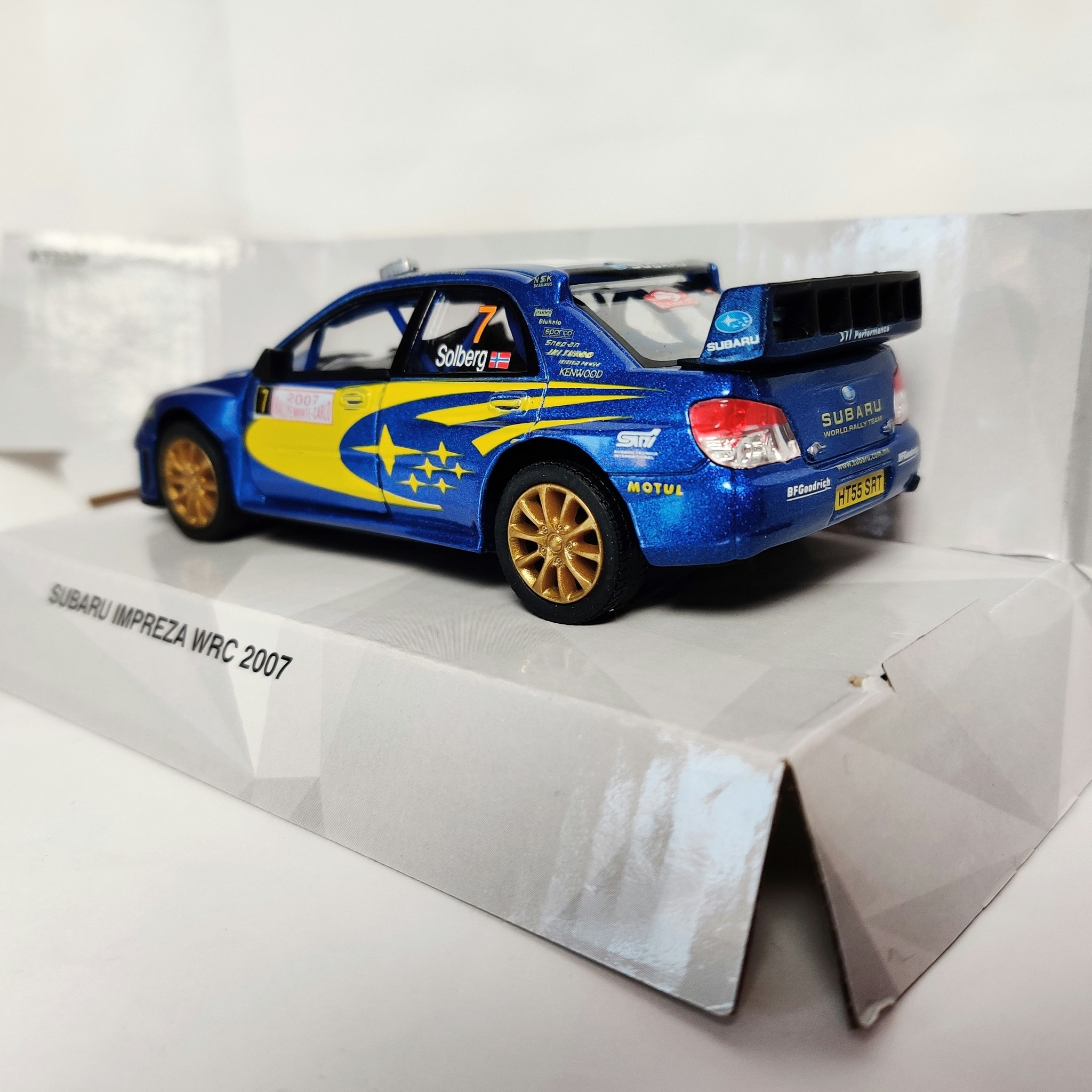 Skala 1/36 Subaru Impreza WRC 2007, Solberg fr Kinsmart