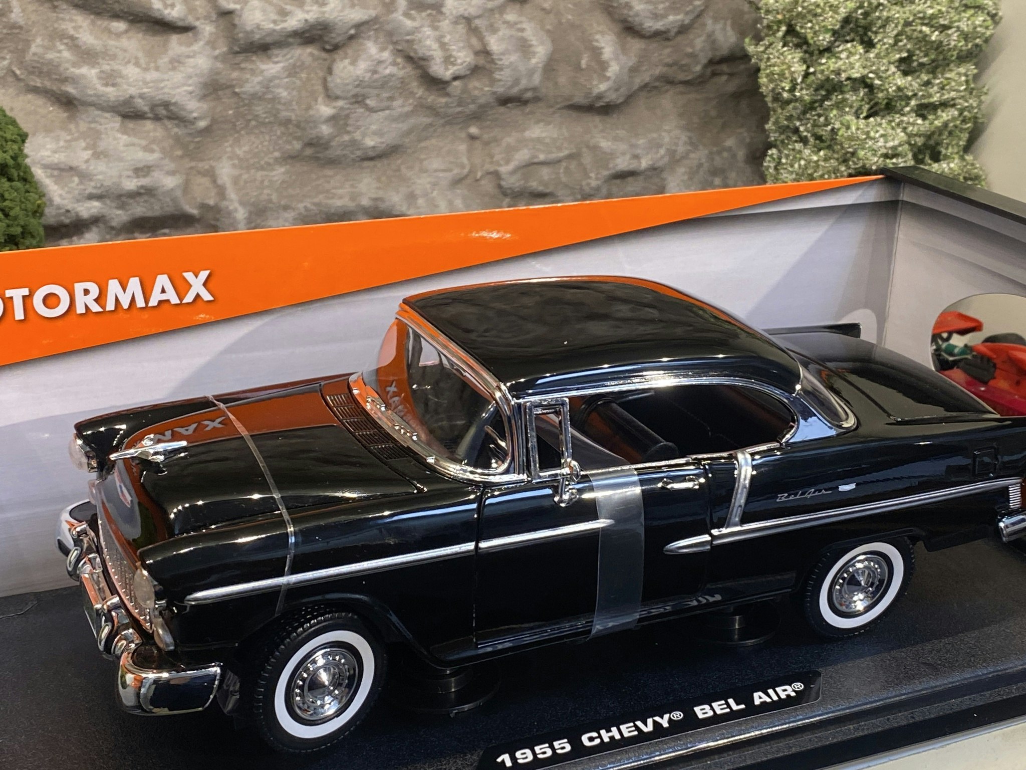 Skala 1/18 Chevy Bel Air 1955' Black fr Timeless Legends - MotorMax