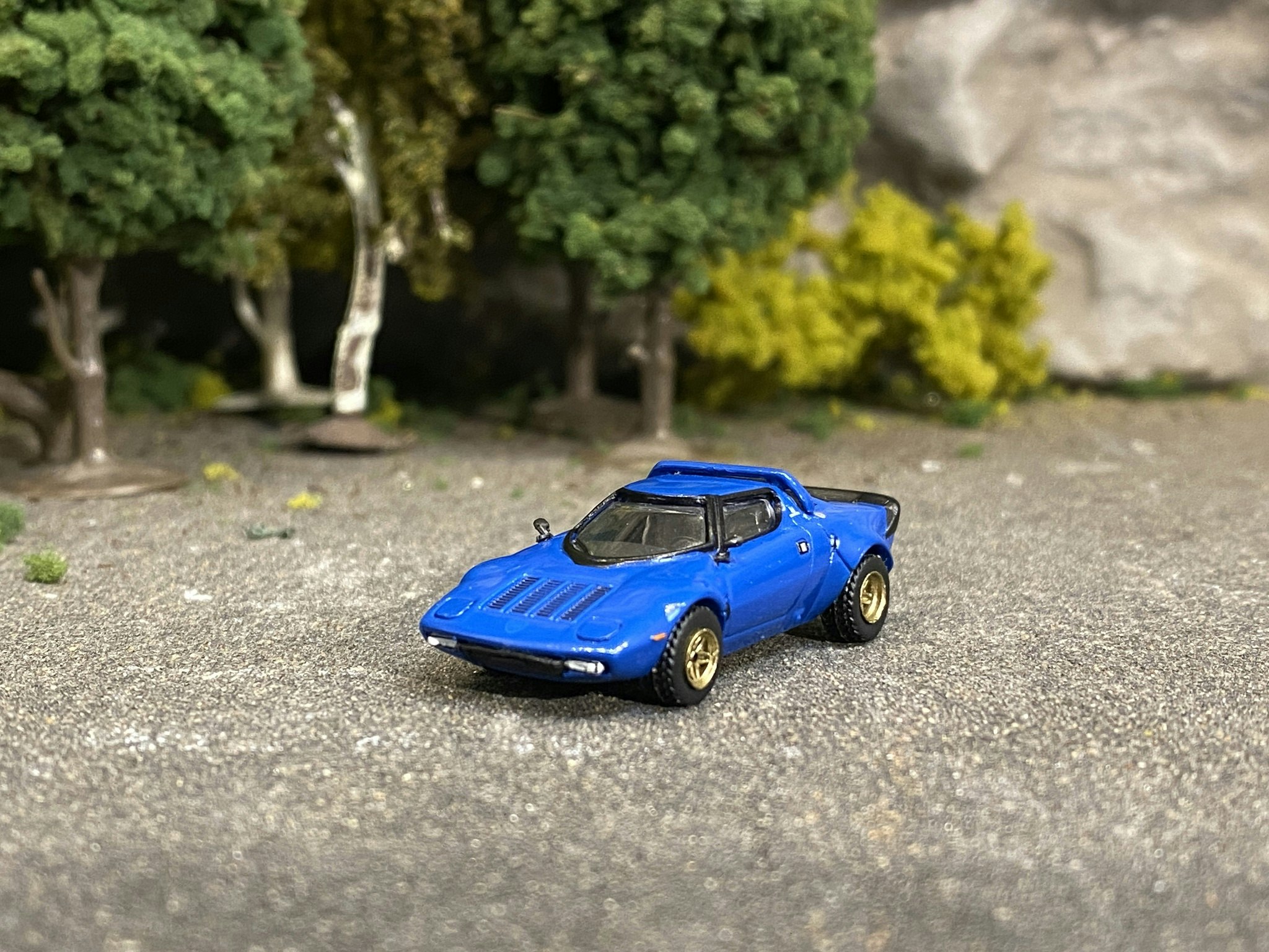 Skala 1/87 - Lancia Stratos HF, Blue fr Brekina