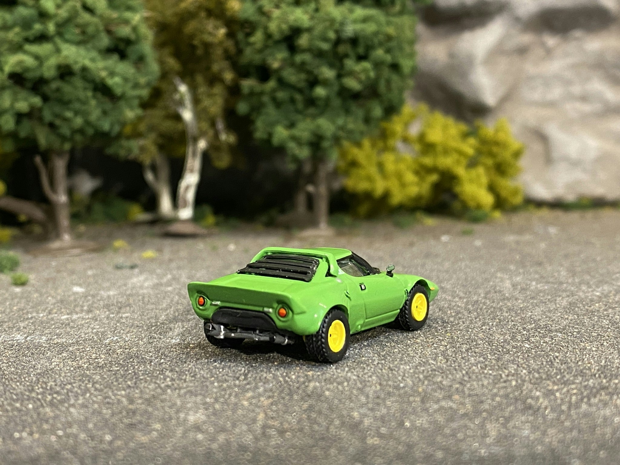 Skala 1/87 - Lancia Stratos HF, Green/yellow fr Brekina