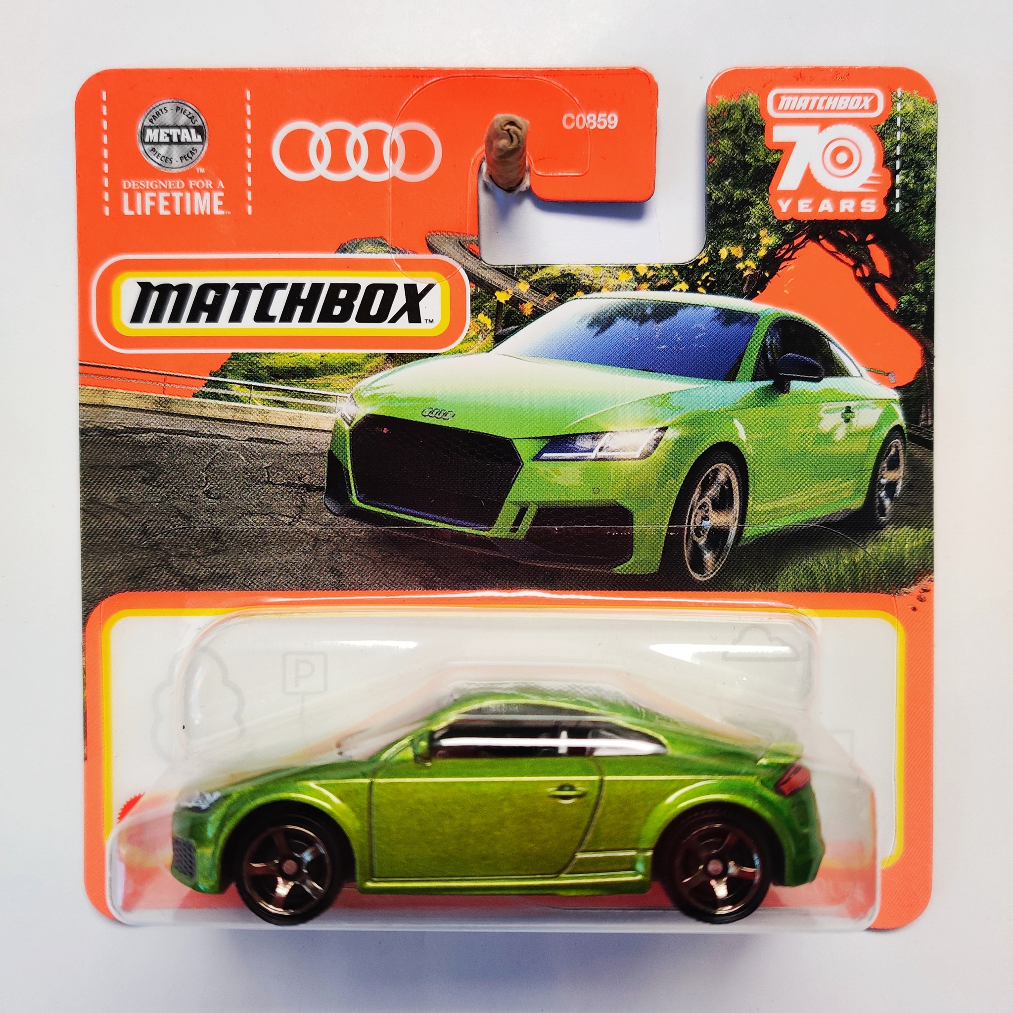 Skala 1/64 Matchbox 70 years - Audi TT RS Coupé 19'
