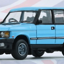 Skala 1/64 1992 Range Rover Classic, Light blue fr BM Creations