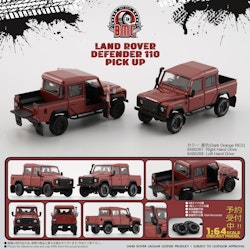 Skala 1/64 Land Rover Defender 110 Pick up, dark orange fr BM Creations