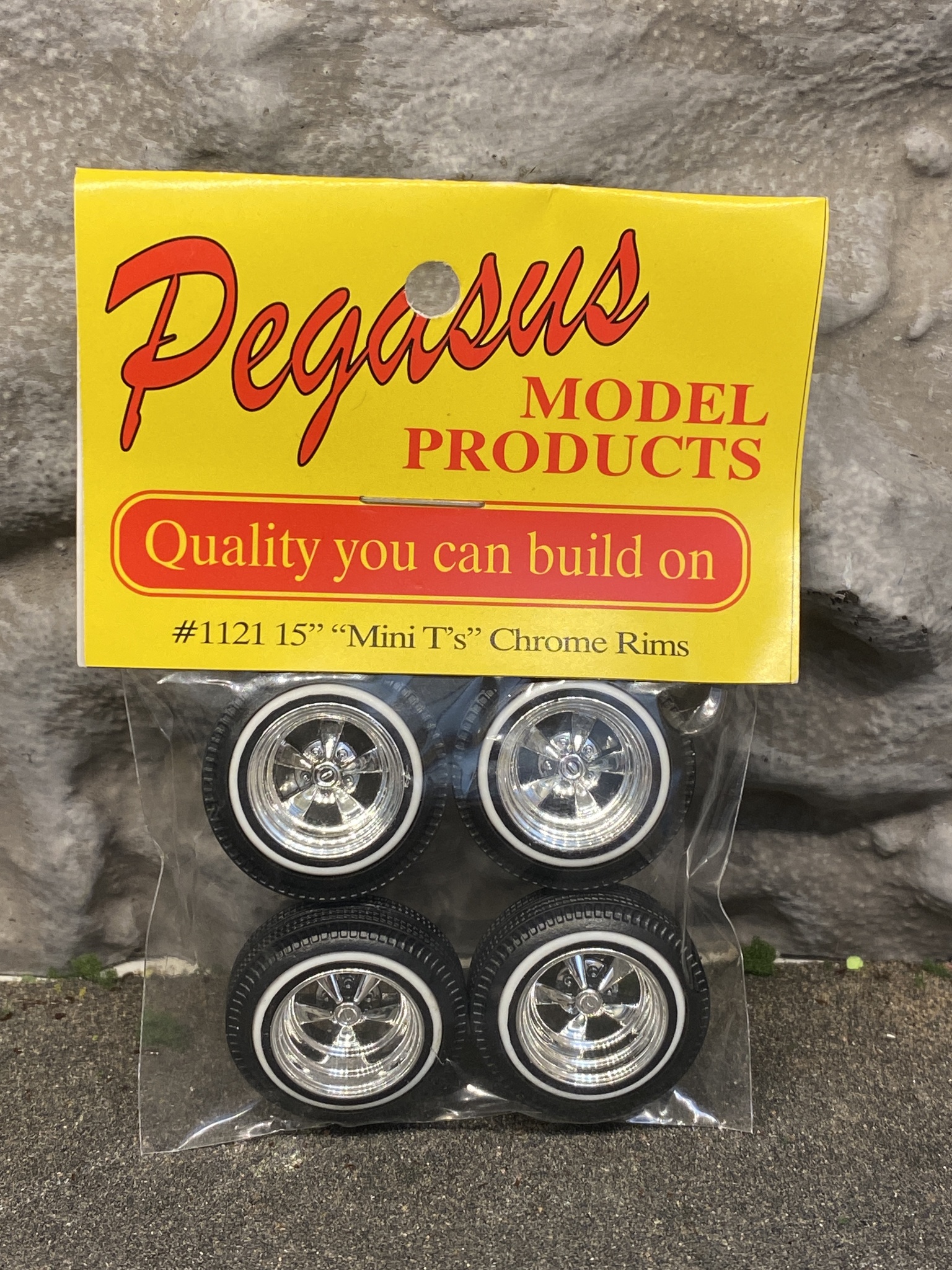 Skala 1/24 Hjul t Byggmodell: 1121 Mini T's Chrome, ca 24 mm fr Pegasus