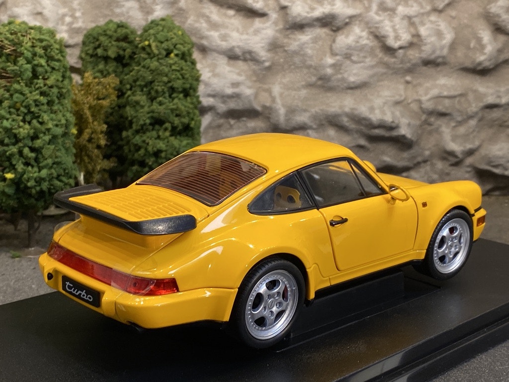 Skala 1/18 Porsche 964 Turbo, Yellow fr Nex/Welly