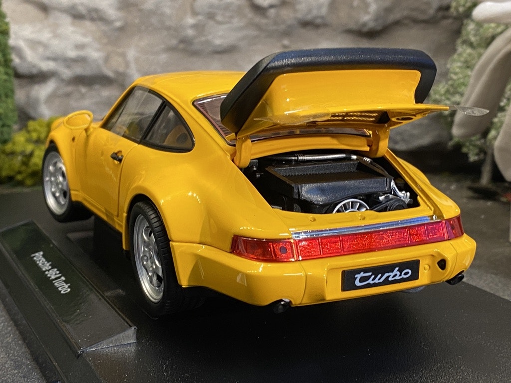 Skala 1/18 Porsche 964 Turbo, Yellow fr Nex/Welly