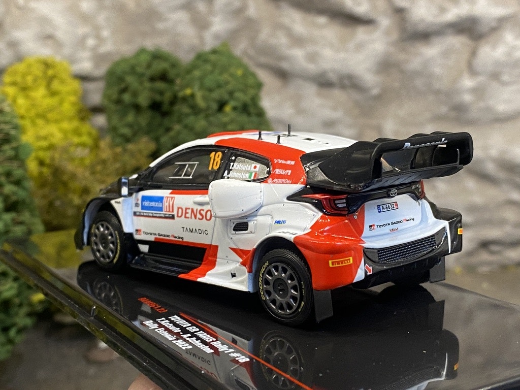 Skala 1/43 Toyota GR Yaris Rally1 #18, Rally Estonia 2022 HY fr IXO Models