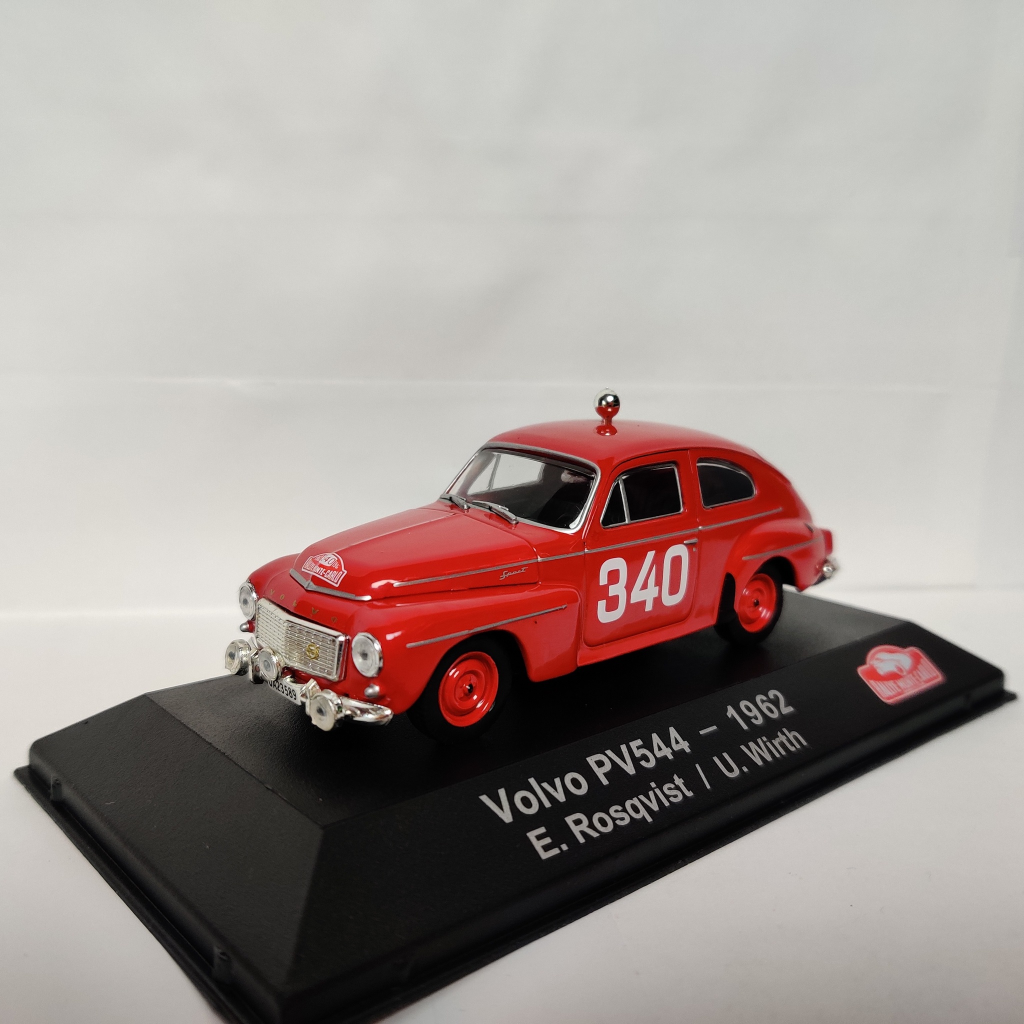 Skala 1/43, 1962 Volvo PV544 #340 Monte Carlo fr Atlas Editions