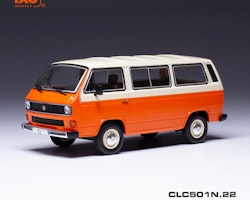 Skala 1/43 VW Type 2 T3 Caravelle 81, Creme/orange fr IXO models